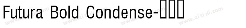 Futura Bold Condense字体转换